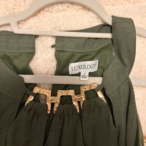 Luxology Olive Green Dress -NWT